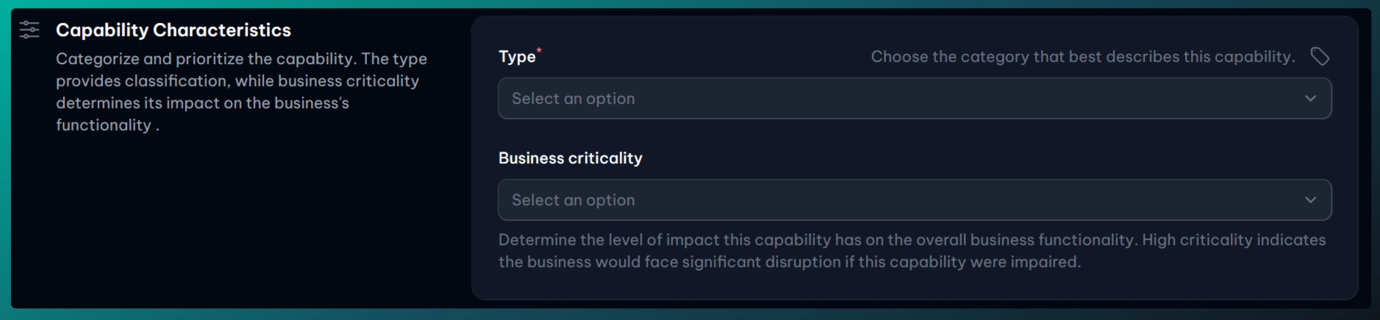 Characteristics of capabilities in vucavoid